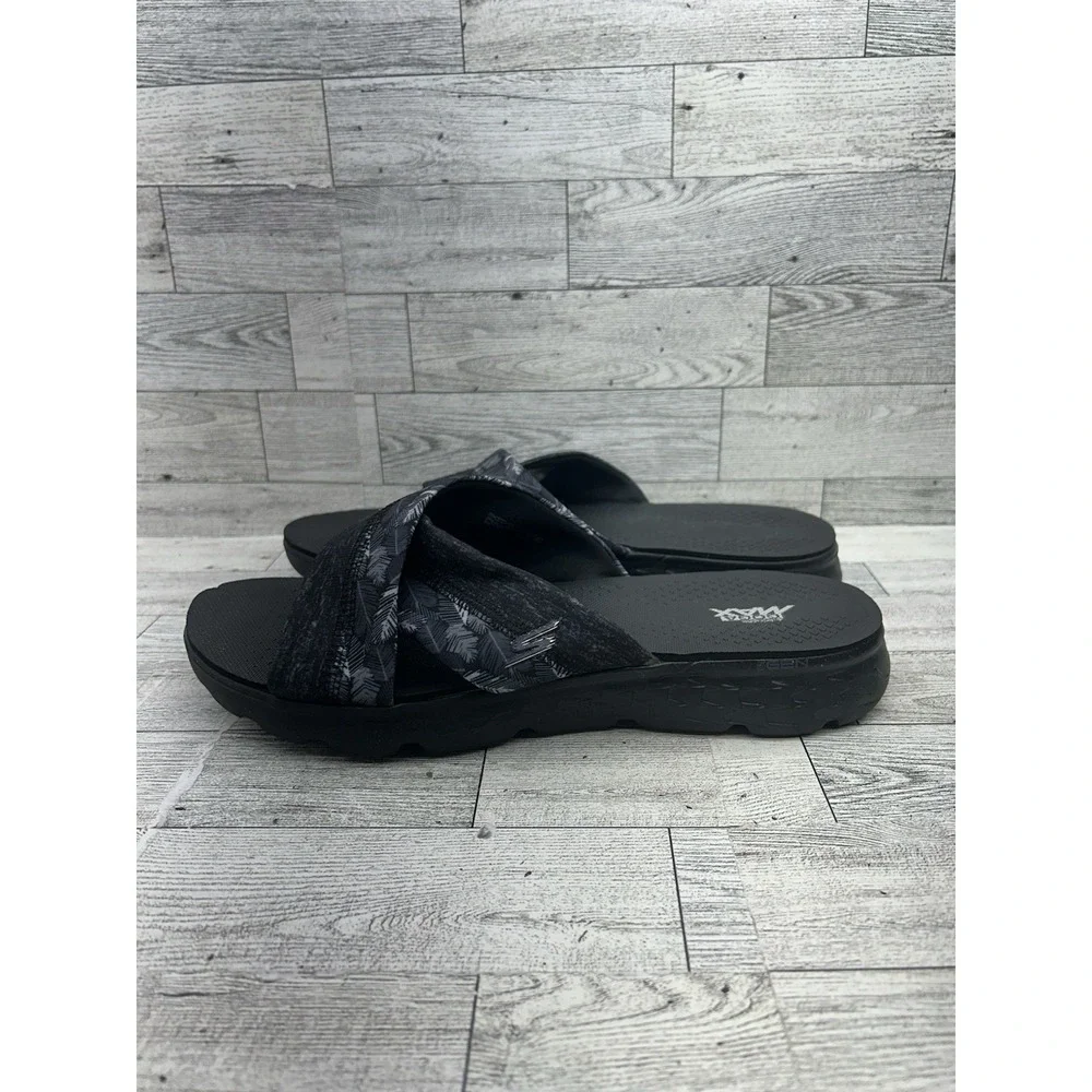 Skechers black design are